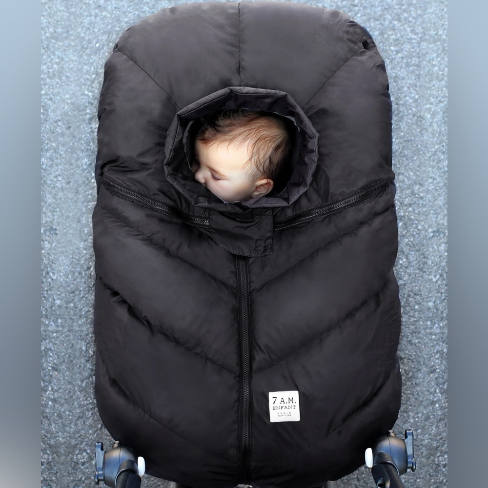 7 A.M. Enfant Black Baby Stroller Cover